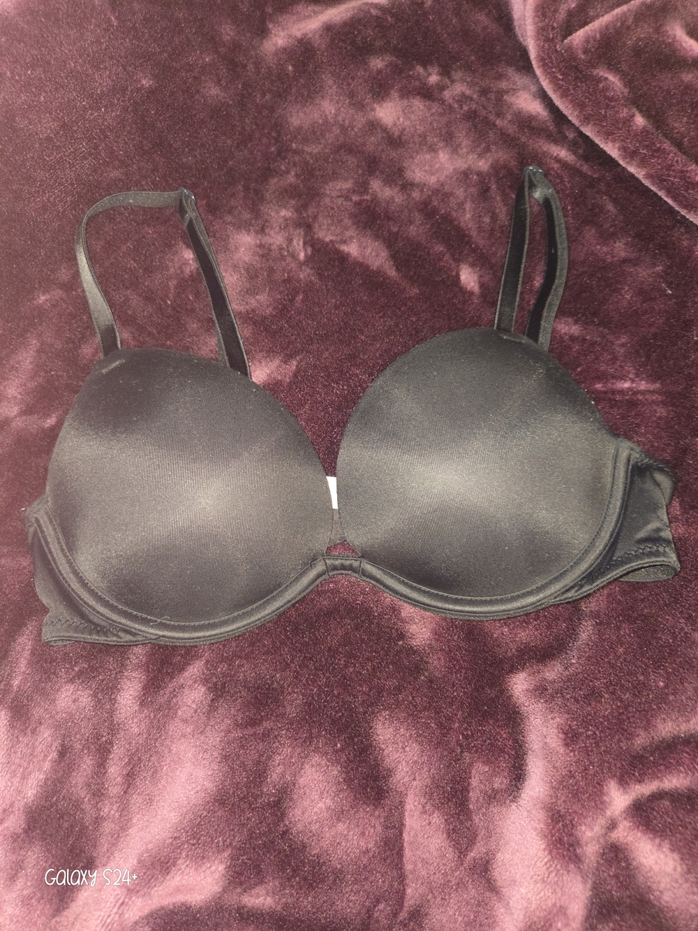 PINK Victoria's Secret Everwhere Black Smooth T-Shirt Bra